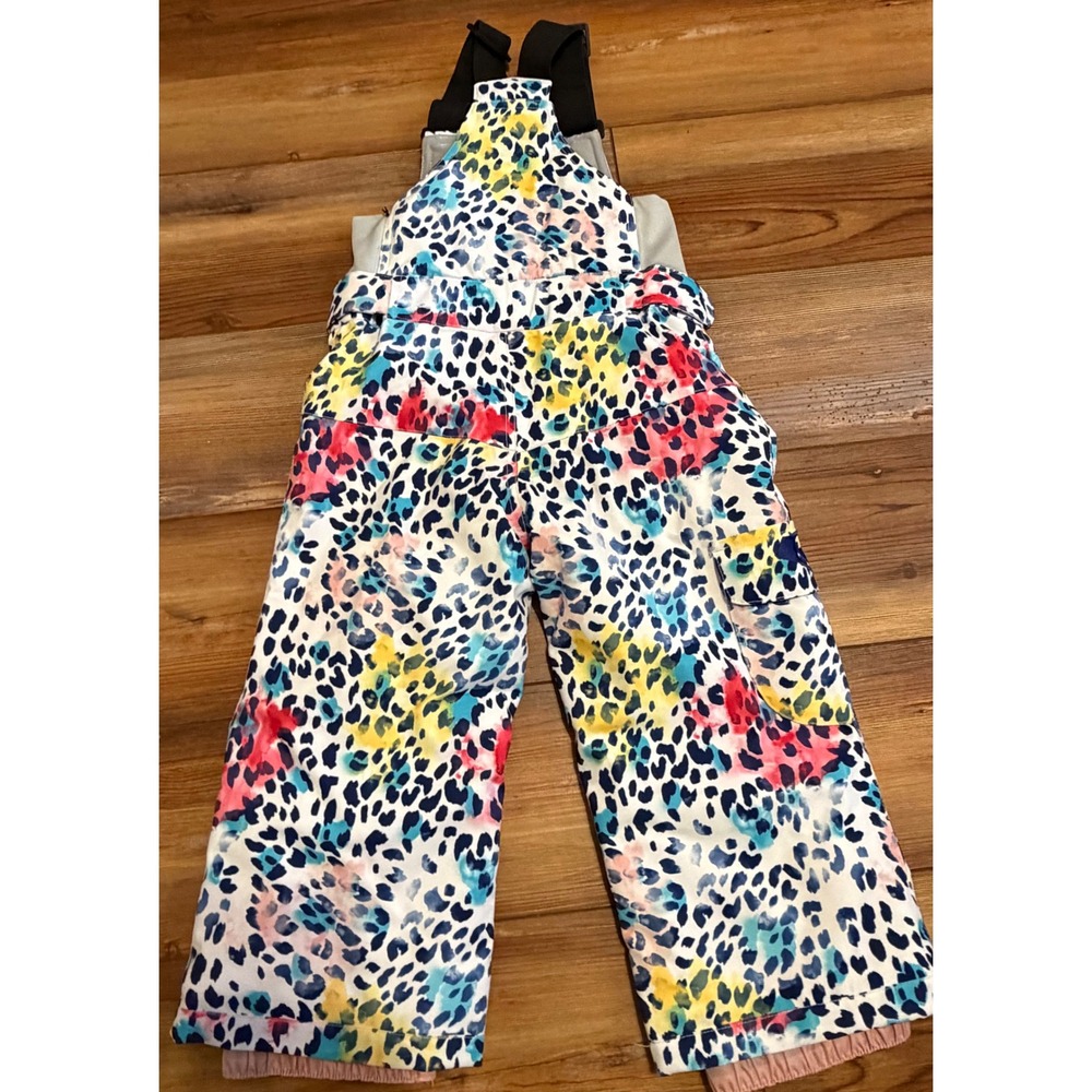 Roxy Toddler Girls Snow Bibs Leopard Print DryFlight 10K Grow System 2T